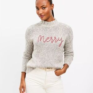 LOFT “merry” sweater